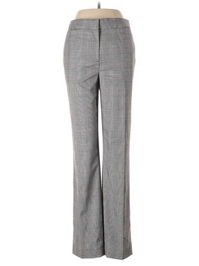 Talbots Gray Glen Plaid Straight-Leg Trousers
